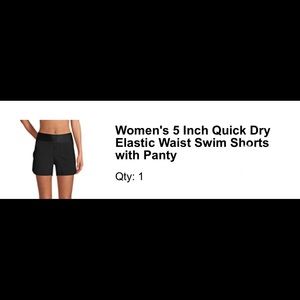 Land’s End Women’s 5 inch Quick Dry Swim Shorts